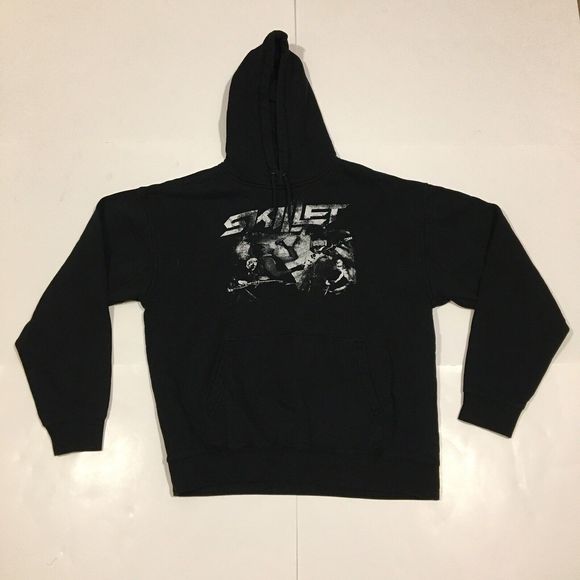 Skillet Christian Rock Metal Band Hoodie Jacket Black Size Medium - Picture 1 of 6